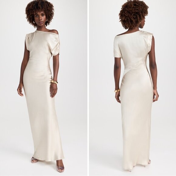 Amanda Uprichard Elroy Silk Maxi Dress - Picture 1 of 2